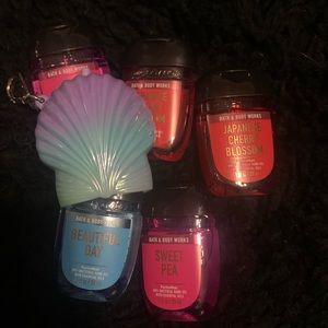 Hand sanitizer bundle with holder